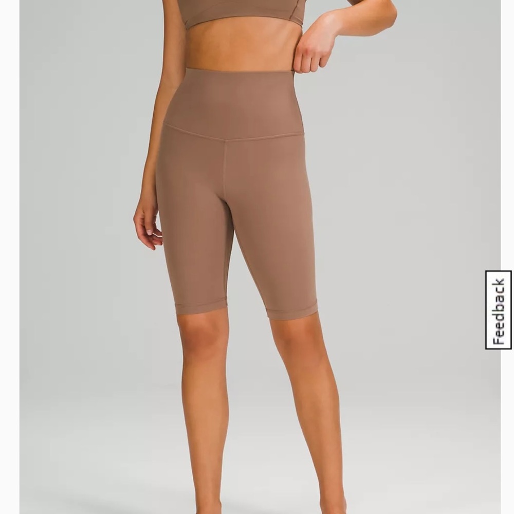 lululemon Align Super-High-Rise Short 10" size 8. Cacao. Euc!!!!